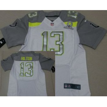 Nike Team Carter #13 T.Y. Hilton 2015 Pro Bowl White Elite Jersey