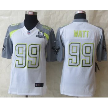 Nike Team Carter #99 J.J. Watt 2015 Pro Bowl White Elite Jersey