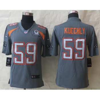 Nike Team Irvin #59 Luke Kuechly 2015 Pro Bowl Gray Elite Jersey