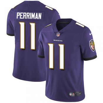 Nike Baltimore Ravens #11 Breshad Perriman Purple Team Color Men's Stitched NFL Vapor Untouchable Limited Jersey