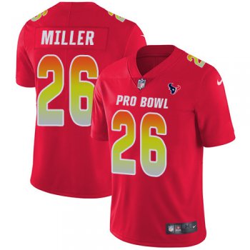 Nike Houston Texans #26 Lamar Miller Red Men's Stitched NFL Limited AFC 2019 Pro Bowl Jersey