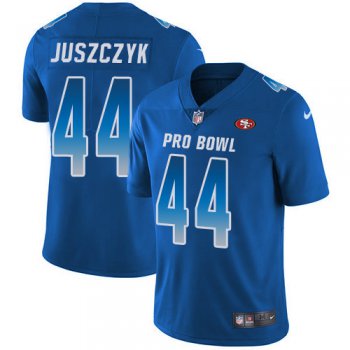 Nike San Francisco 49ers #44 Kyle Juszczyk Royal Men's Stitched NFL Limited NFC 2019 Pro Bowl Jersey