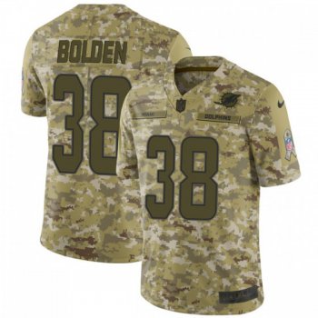 Men's Miami Dolphins #38 Brandon Bolden Nike Limited 2018 Salute to Service Camo Jersey