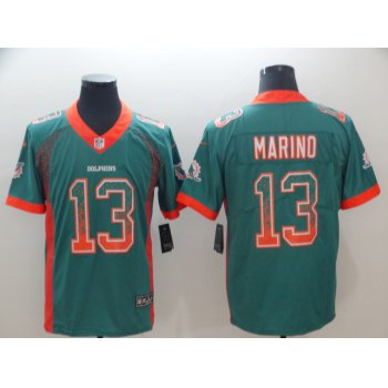 Nike Dolphins #13 Dan Marino Aqua Green Team Color Men's Stitched NFL Vapor Untouchable Limited Jersey