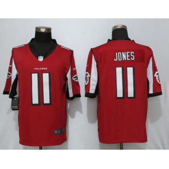 Nike Falcons #11 Julio Jones Red Team Color Men's Stitched NFL Limited Jersey