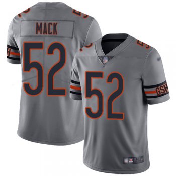 Bears #52 Khalil Mack Silver Men's Stitched Football Limited Inverted Legend Jersey