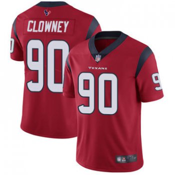 Texans #90 Jadeveon Clowney Red Alternate Men's Stitched Football Vapor Untouchable Limited Jersey