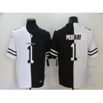 Men's Arizona Cardinals #1 Kyler Murray White Black Peaceful Coexisting 2020 Vapor Untouchable Stitched NFL Nike Limited Jersey