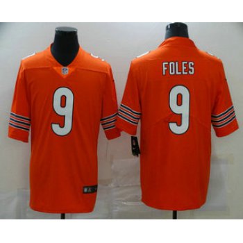 Men's Chicago Bears #9 Nick Foles Orange 2017 Vapor Untouchable Stitched NFL Nike Limited Jersey