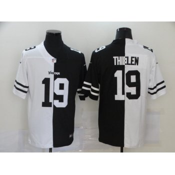 Men's Minnesota Vikings #19 Adam Thielen White Black Peaceful Coexisting 2020 Vapor Untouchable Stitched NFL Nike Limited Jersey