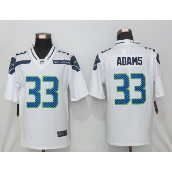 Men's Seattle Seahawks #33 Jamal Adams White 2020 Vapor Untouchable Stitched NFL Nike Limited Jersey