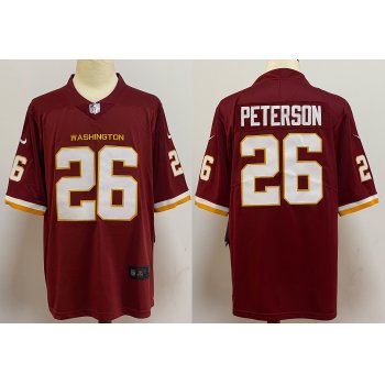 Men's Washington Redskins #26 Adrian Peterson Burgundy Red NEW 2020 Vapor Untouchable Stitched NFL Nike Limited Jersey