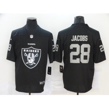 Men's Las Vegas Raiders #28 Josh Jacobs Black 2020 Big Logo Vapor Untouchable Stitched NFL Nike Fashion Limited Jersey