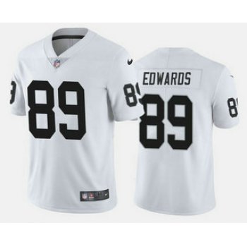 Men's Las Vegas Raiders #89 Bryan Edwards White 2020 Vapor Untouchable Stitched NFL Nike Limited Jersey