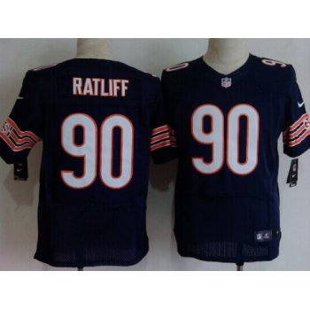 Nike Chicago Bears #90 Jeremiah Ratliff Blue Elite Jersey