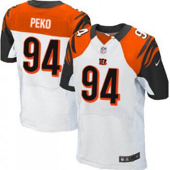 Nike Cincinnati Bengals #94 Domata Peko White Elite Jersey