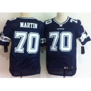 Nike Dallas Cowboys #70 Zack Martin Blue Elite Jersey