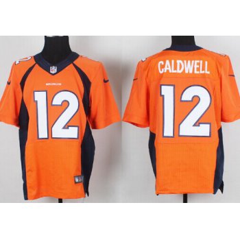 Nike Denver Broncos #12 Andre Caldwell 2013 Orange Elite Jersey