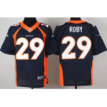 Nike Denver Broncos #29 Bradley Roby 2013 Blue Elite Jersey