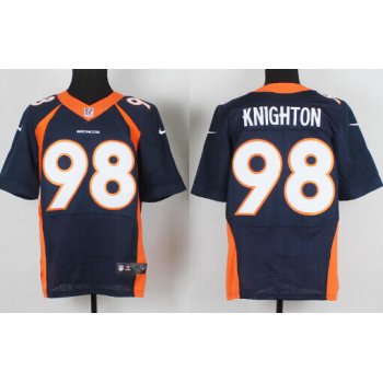 Nike Denver Broncos #98 Terrance Knighton 2013 Blue Elite Jersey