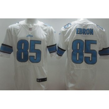 Nike Detroit Lions #85 Eric Ebron White Elite Jersey