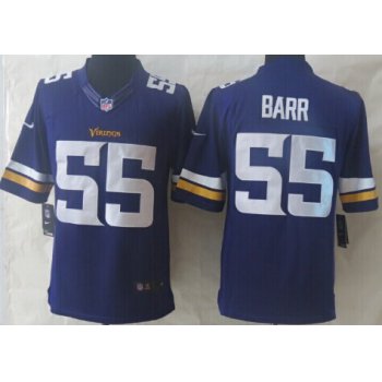 Nike Minnesota Vikings #55 Anthony Barr 2013 Purple Limited Jersey