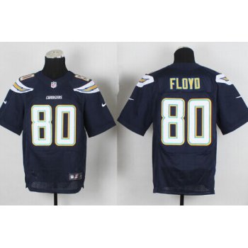 Nike San Diego Chargers #80 Malcom Floyd 2013 Navy Blue Elite Jersey