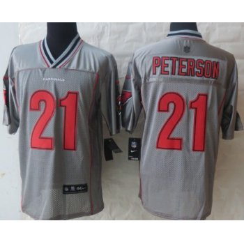 Nike Arizona Cardinals #21 Patrick Peterson 2013 Gray Vapor Elite Jersey