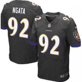 Nike Baltimore Ravens #92 Haloti Ngata 2013 Black Elite Jersey