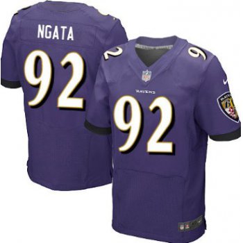 Nike Baltimore Ravens #92 Haloti Ngata 2013 Purple Elite Jersey