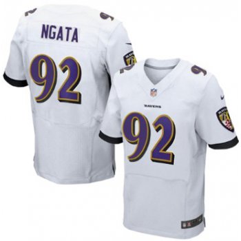 Nike Baltimore Ravens #92 Haloti Ngata 2013 White Elite Jersey