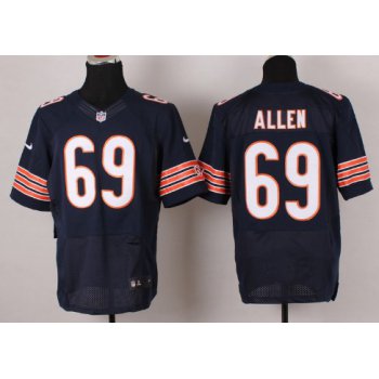 Nike Chicago Bears #69 Jared Allen Blue Elite Jersey