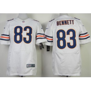 Nike Chicago Bears #83 Martellus Bennett White Elite Jersey