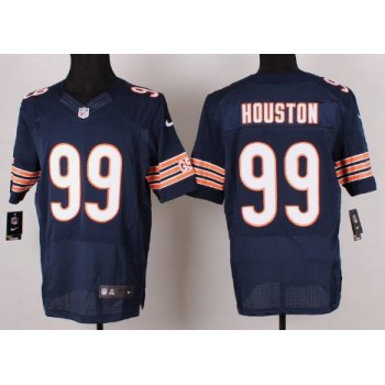 Nike Chicago Bears #99 Lamarr Houston Blue Elite Jersey