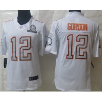 Nike Cleveland Browns #12 Josh Gordon 2014 Pro Bowl White Jersey