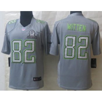 Nike Dallas Cowboys #82 Jason Witten 2014 Pro Bowl Gray Jersey