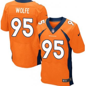 Nike Denver Broncos #95 Derek Wolfe 2013 Orange Elite Jersey