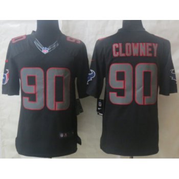 Nike Houston Texans #90 Jadeveon Clowney Black Impact Limited Jersey