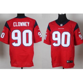 Nike Houston Texans #90 Jadeveon Clowney Red Elite Jersey