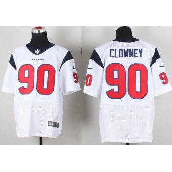 Nike Houston Texans #90 Jadeveon Clowney White Elite Jersey