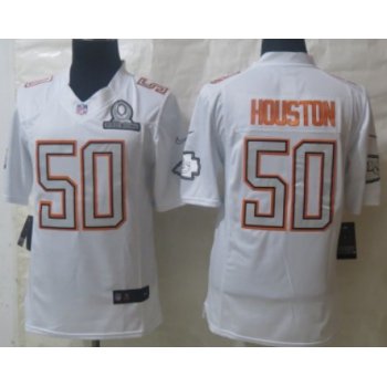 Nike Kansas City Chiefs #50 Justin Houston 2014 Pro Bowl White Jersey