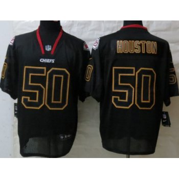 Nike Kansas City Chiefs #50 Justin Houston Lights Out Black Elite Jersey