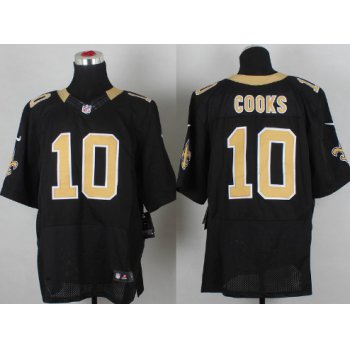 Nike New Orleans Saints #10 Brandin Cooks Black Elite Jersey