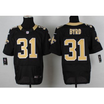 Nike New Orleans Saints #31 Jairus Byrd Black Elite Jersey