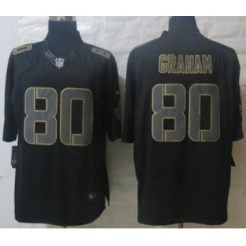 Nike New Orleans Saints #80 Jimmy Graham Black Impact Limited Jersey