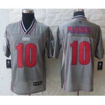 Nike New York Giants #10 Eli Manning 2013 Gray Vapor Elite Jersey