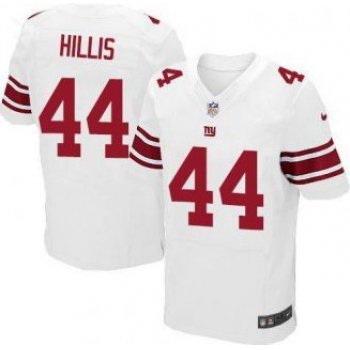 Nike New York Giants #44 Peyton Hillis White Elite Jersey