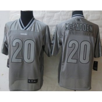 Nike Oakland Raiders #20 Darren McFadden 2013 Gray Vapor Elite Jersey