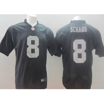 Nike Oakland Raiders #8 Matt Schaub Black Elite Jersey