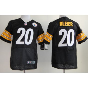 Nike Pittsburgh Steelers #20 Rocky Bleier Black Elite Jersey